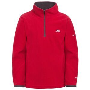 Trespass Childrens Boys Etto Half Zip Fleece Top / Red